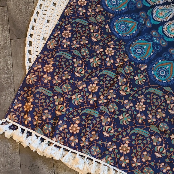 NEW BO HO FRINGE WALL ART,TABLE CLOTH, BED THROW - Picture 5 of 16